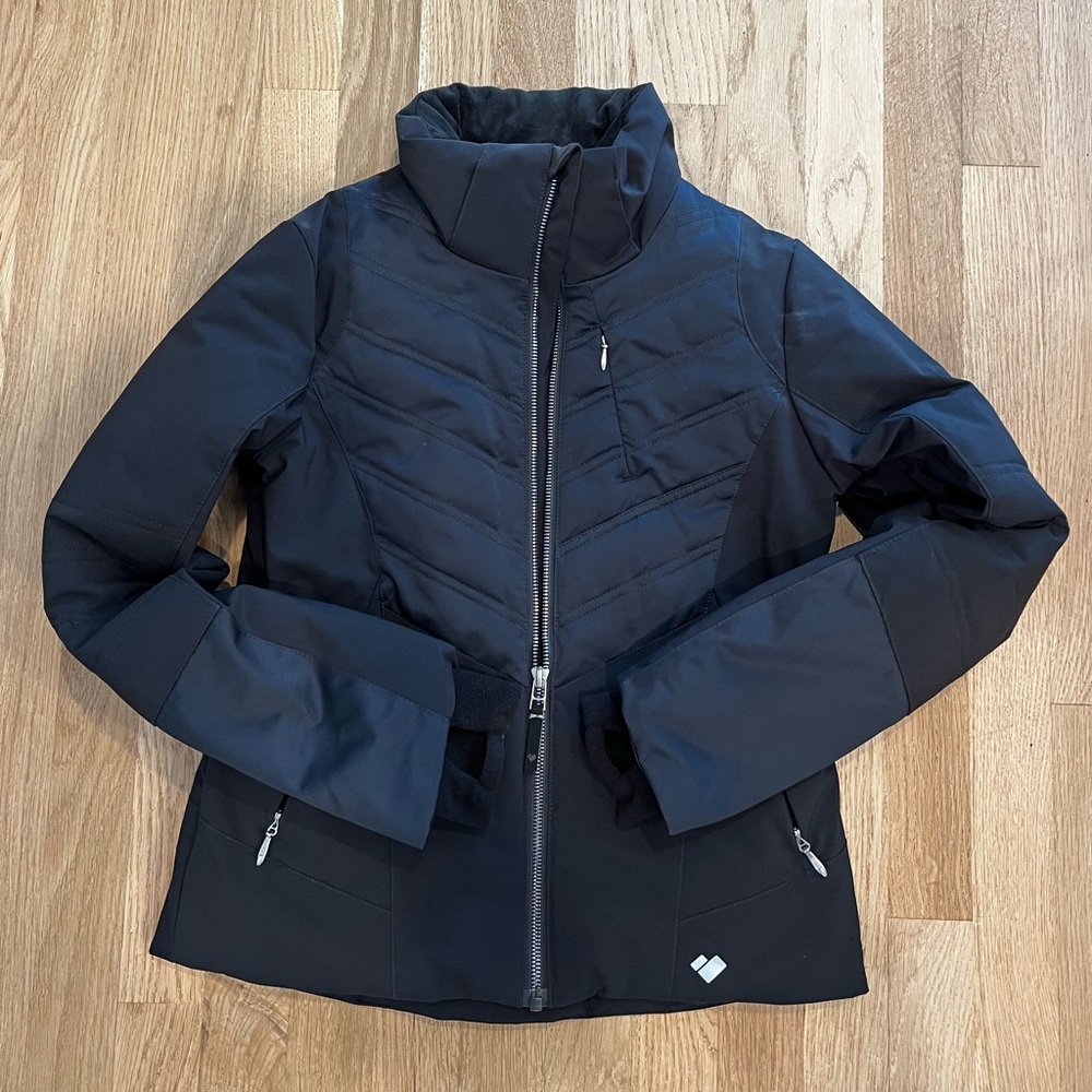 EUC Obermeyer Teen ski jacket 10-12 black